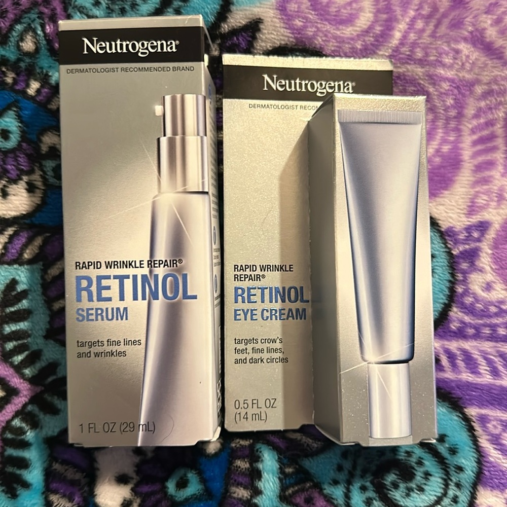 Neutrogena Retinol serum & eye cream combo NIB